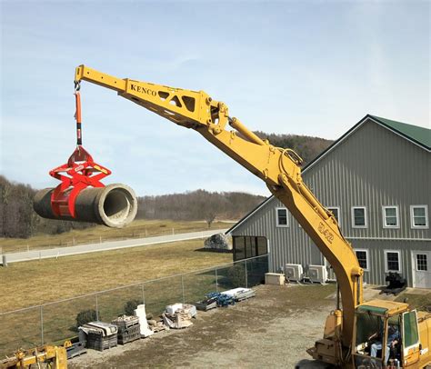 mini excavator jib boom|tractor lifting jib.